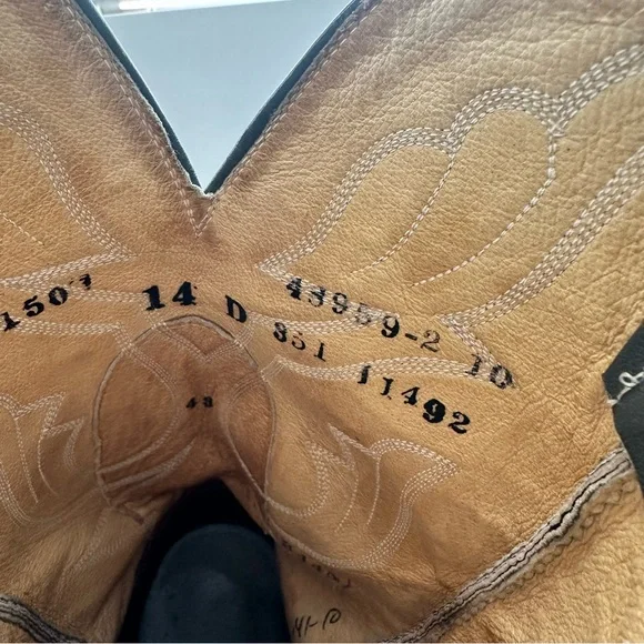 HONDO BOOTS Vintage Western Leather Cowboy Boots Men’s Size 14 - Picture 10 of 13